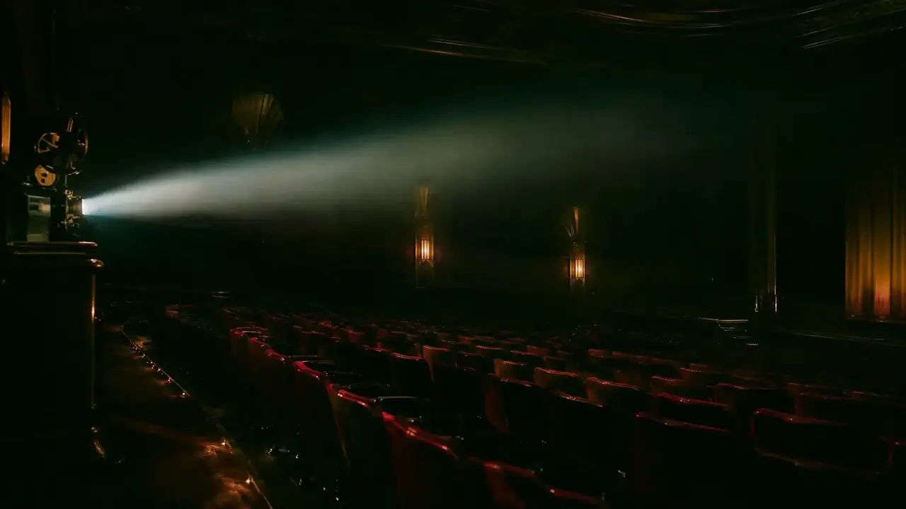 子夜放映室 4K超清剧照横版背景，悬疑、剧情题材